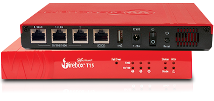 La gamme de firebox T15 de chez WatchGuard